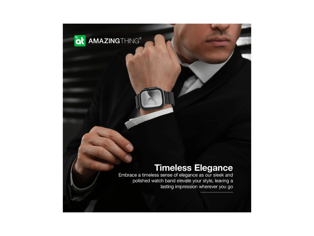 سوار ساعة Apple Watch من AmazingThing Titan Steel بتصميم مريح للارتداء طوال اليوم سوار ساعة Apple Watch من AmazingThing Titan Steel بتصميم مريح للارتداء طوال اليوم